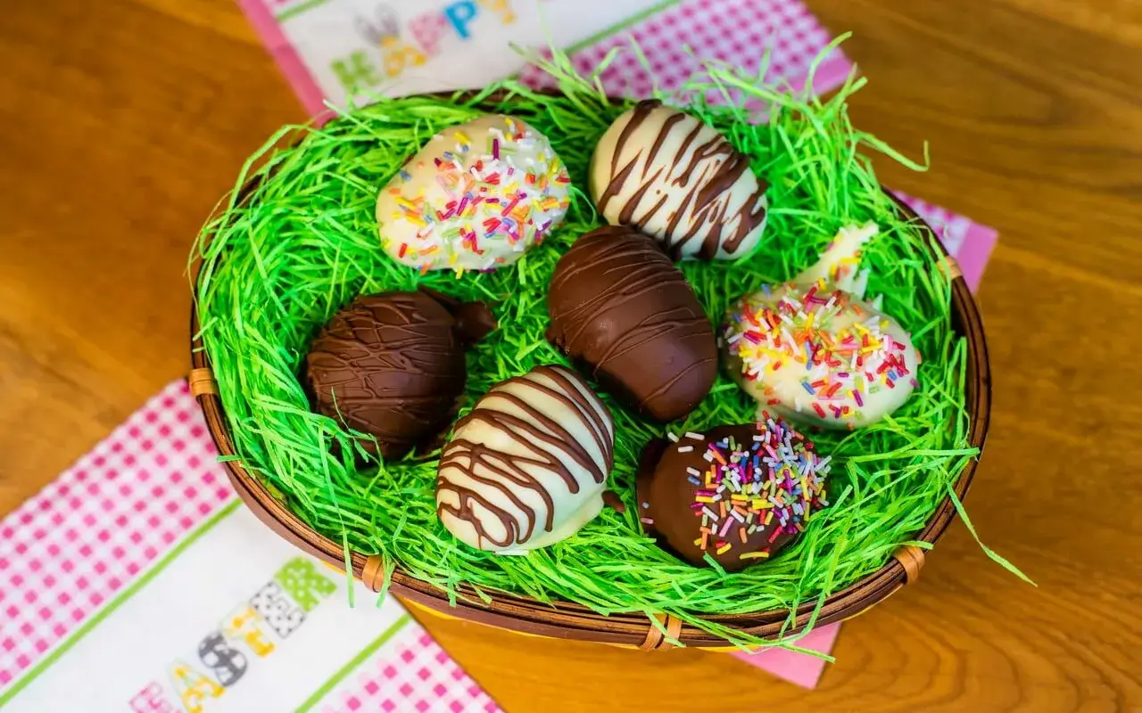 Chocolate Chip Cookie Dough Easter Eggs