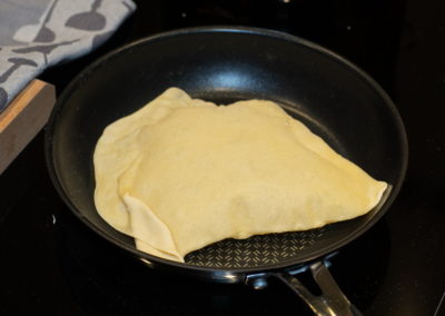 Indian Naan Bread Puffing Up