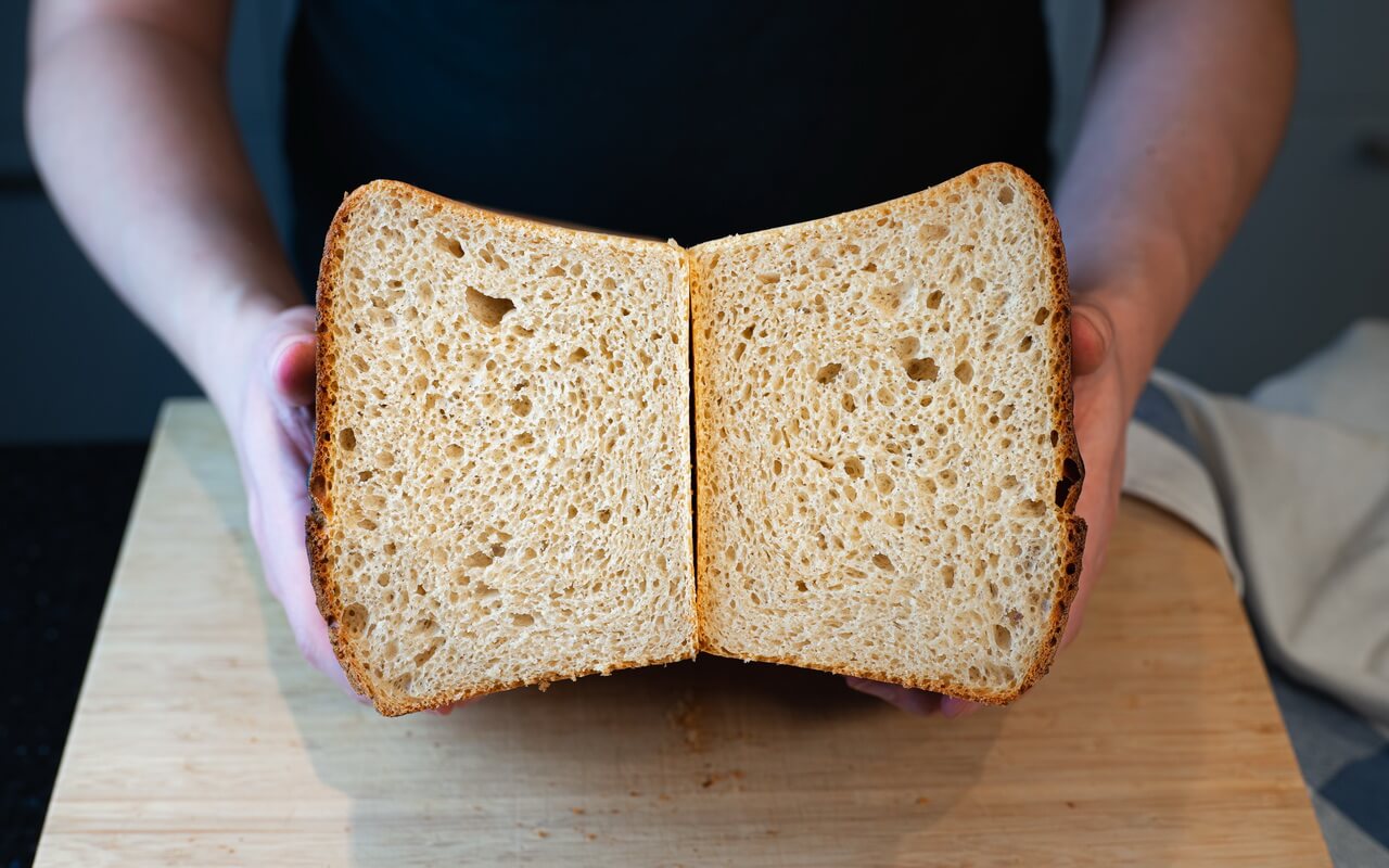 Big Sourdough Sandwich Bread Crumb