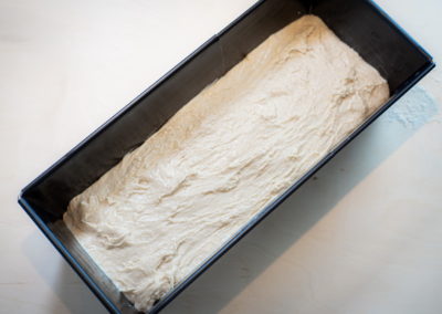 Big Sourdough Sandwich Bread Dough Before Proofing