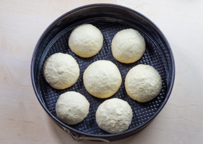 Soft And Fluffy Milk Bread Rolls Proofing