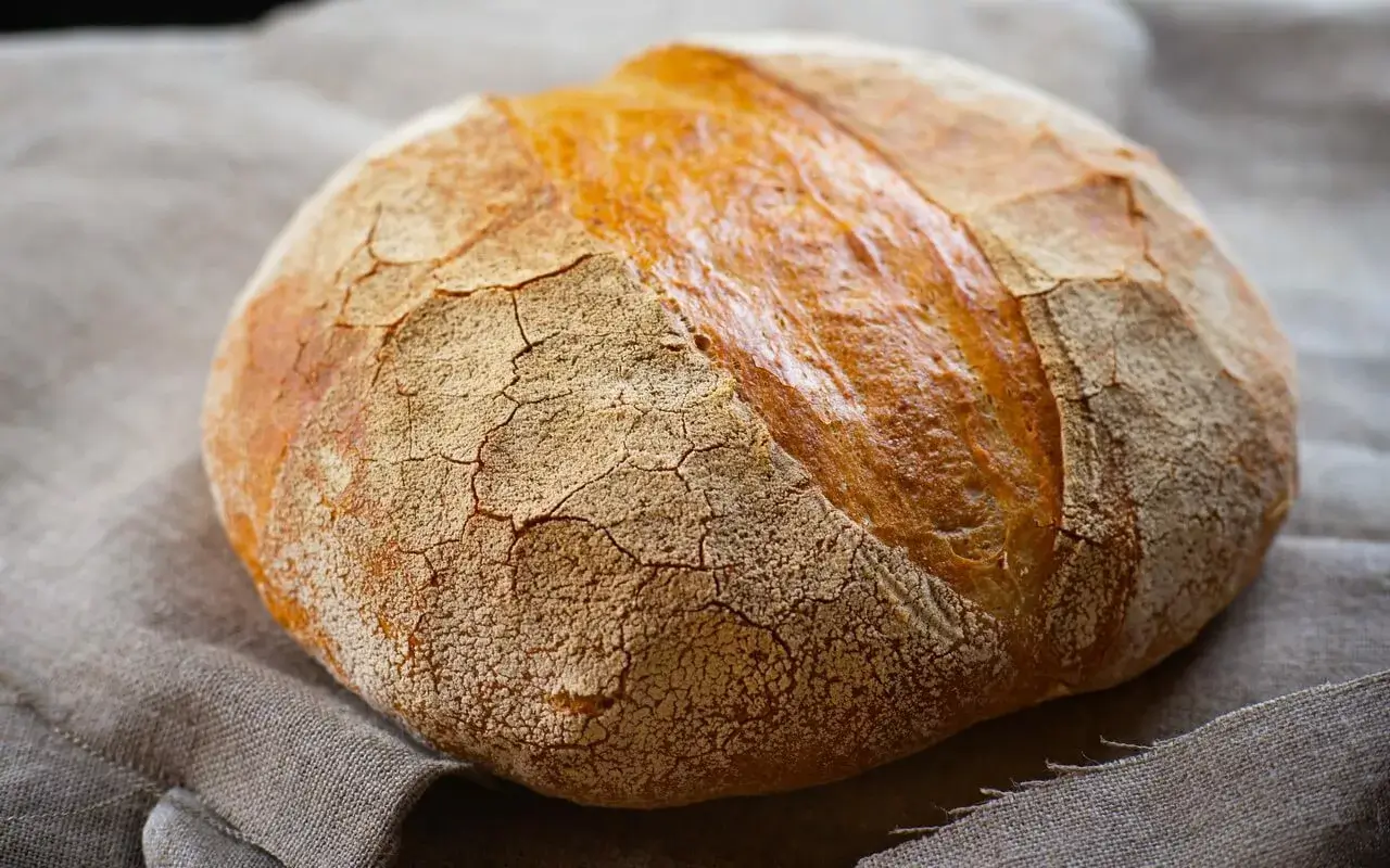 The Big Fluffy Round Sourdough Bread
