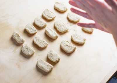 Vanillekipferl Traditional Crescent shaped Vanilla Biscuits Dough Pieces