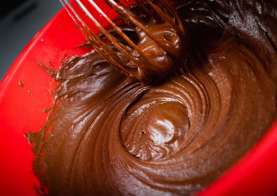 Fudgy Chocolate Brownies Mixing