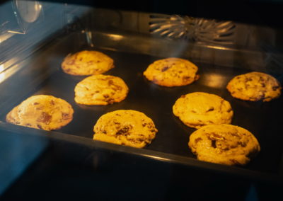Chocolate Chip Crush Cookies From Levain Bakery Nearly Finished Baking