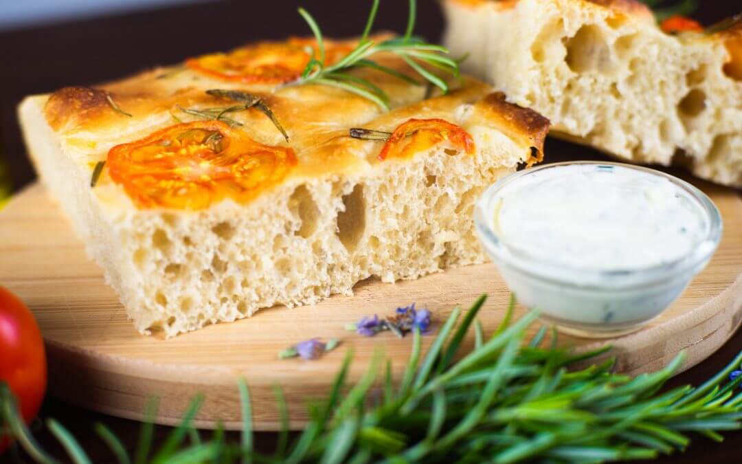Sourdough Focaccia With Rosemary And Tomatoes Delight Baking