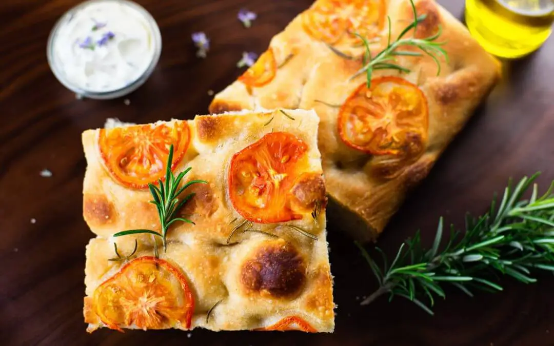 Sourdough Focaccia With Rosemary And Tomatoes | Delight Baking