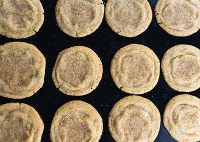 Chewy Brown Sugar Cookies With Cinnamon After Baking