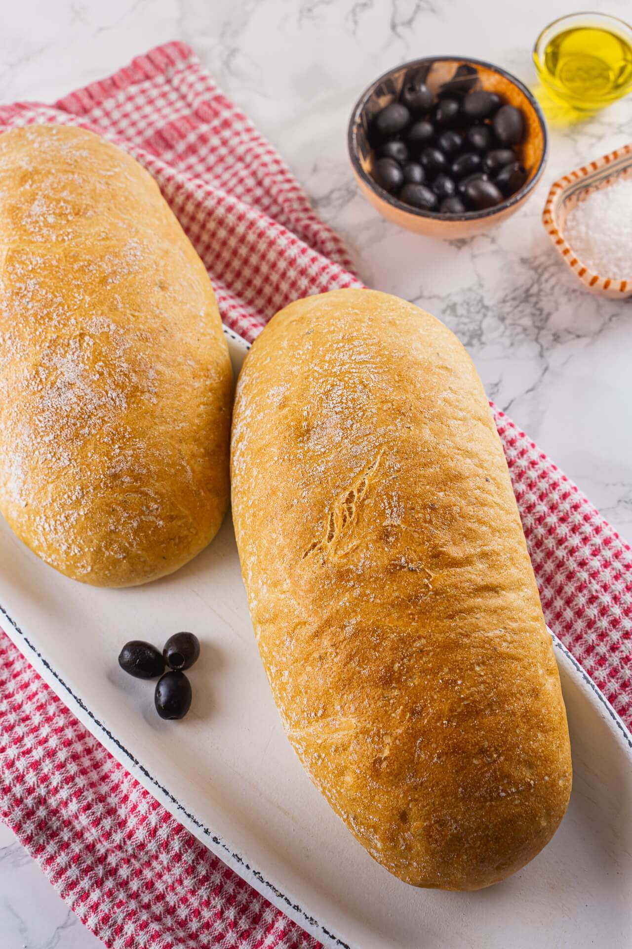 Quick And Easy Ciabatta Bread Crust Vertical
