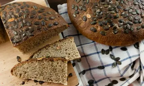 Hearty Pumpkin Seed Sourdough Bread