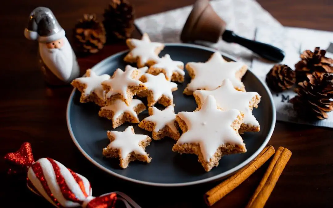 Zimtsterne - Cinnamon Star Christmas Cookies | Delight Baking