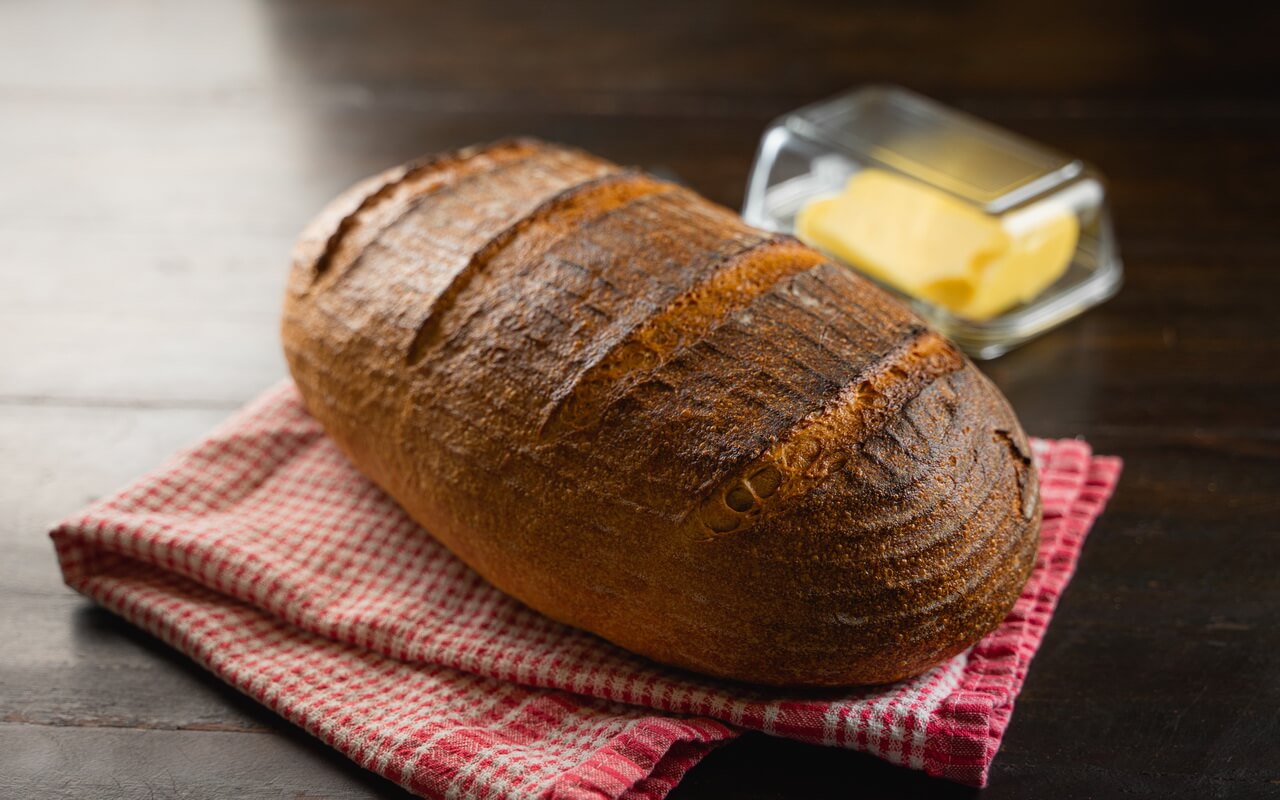 Big Sourdough Bread Crust